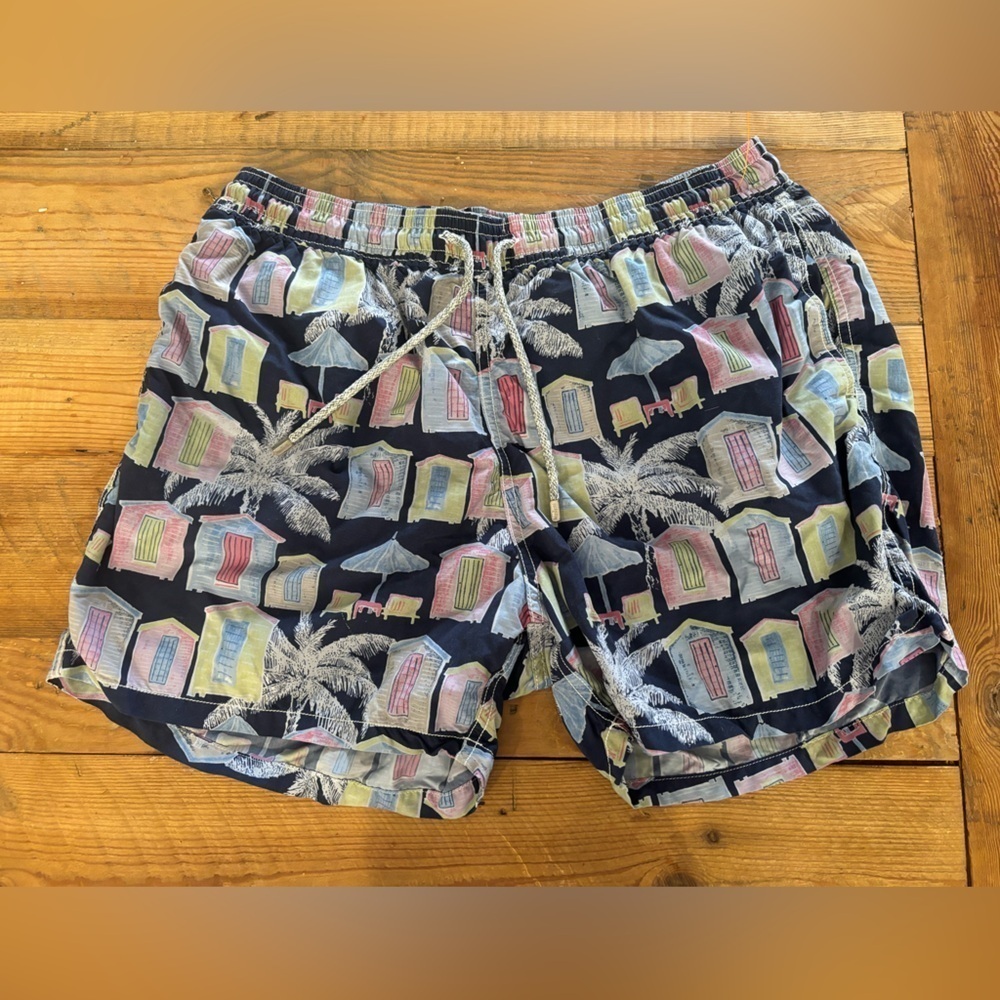 VILEBREQUIN Moorea BEACH CABANA PRINT BOARD Shorts XXL 2XL